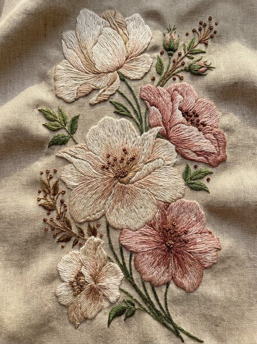 Boho Fashion Floral Panel Fashion from Jacket Backs & Shirt Fronts Embroidery Book 1, a digital embroidery design reference for machine embroidery designs, embroidery patterns and garment placement ideas.