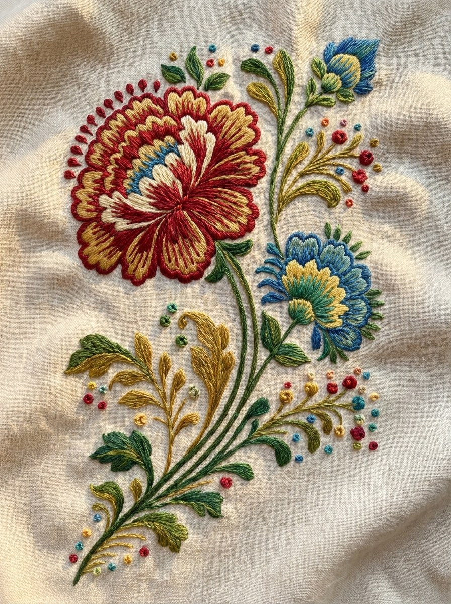 Digital PDF embroidery design bundle cover preview for European Folk & Northern Stitch Bundle 2, featuring curated embroidery patterns, motif library references and textile… - preview 15