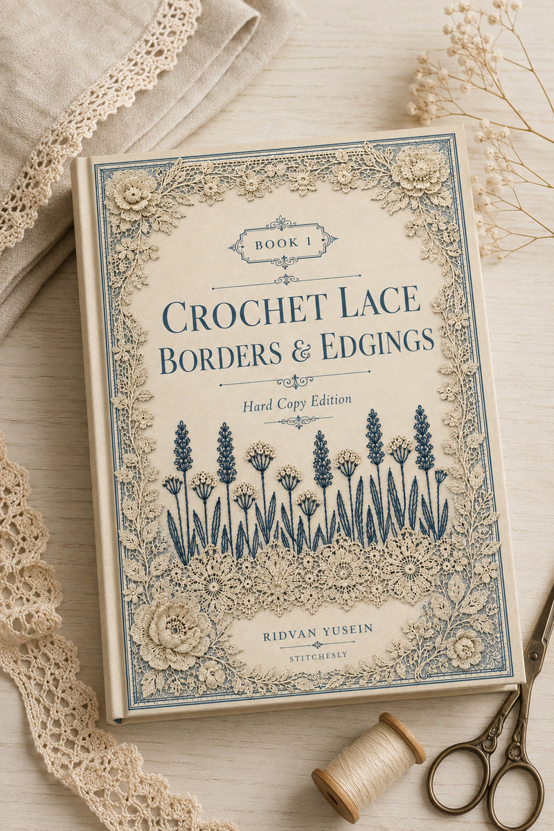 Book 10 Crochet Lace Borders And Edgings 1 Book 02 from Crochet Lace Borders & Edgings Book 1, a digital embroidery design reference for machine embroidery designs, embroidery patterns and border and edge embroidery.