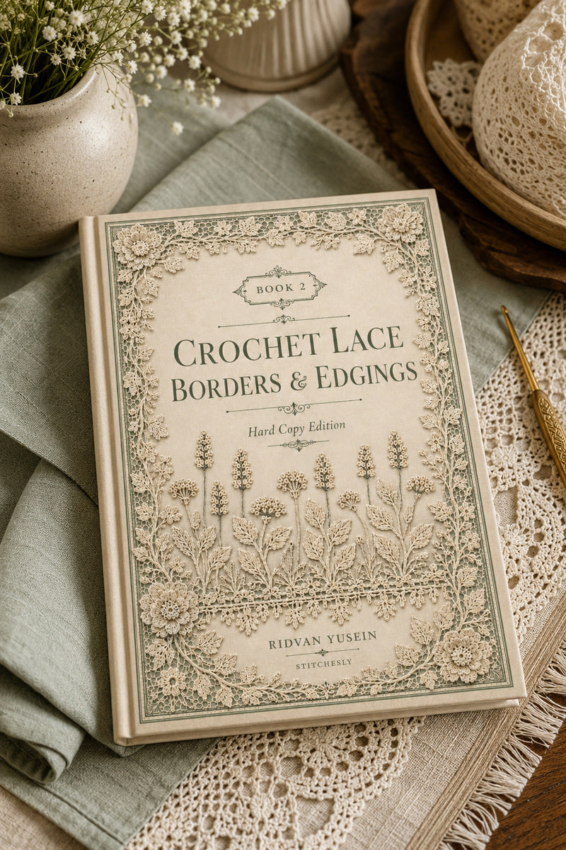 Book 10 Crochet Lace Borders And Edgings 2 Book from Crochet Lace Borders & Edgings Book 2, a digital embroidery design reference for machine embroidery designs, embroidery patterns and border and edge embroidery.