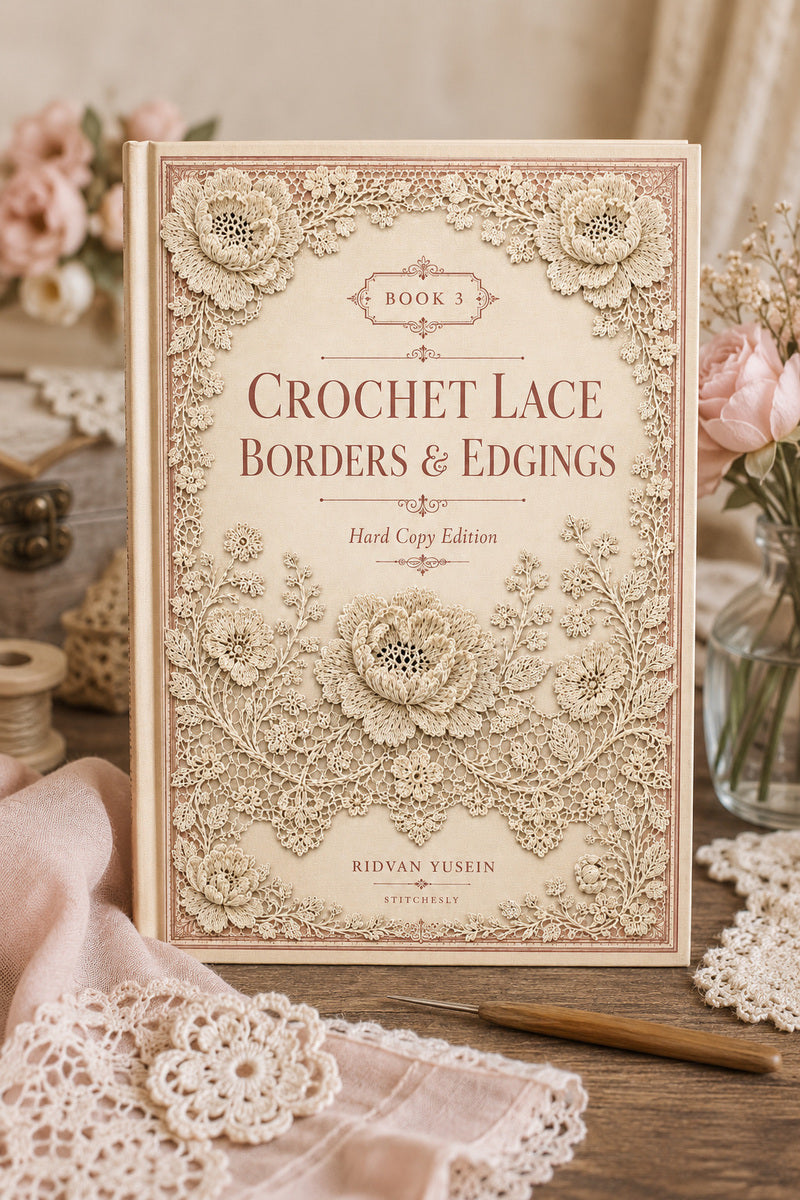 Book 10 Crochet Lace Borders And Edgings 3 Book 03 from Crochet Lace Borders & Edgings Book 3, a digital embroidery design reference for machine embroidery designs, embroidery patterns and border and edge embroidery.