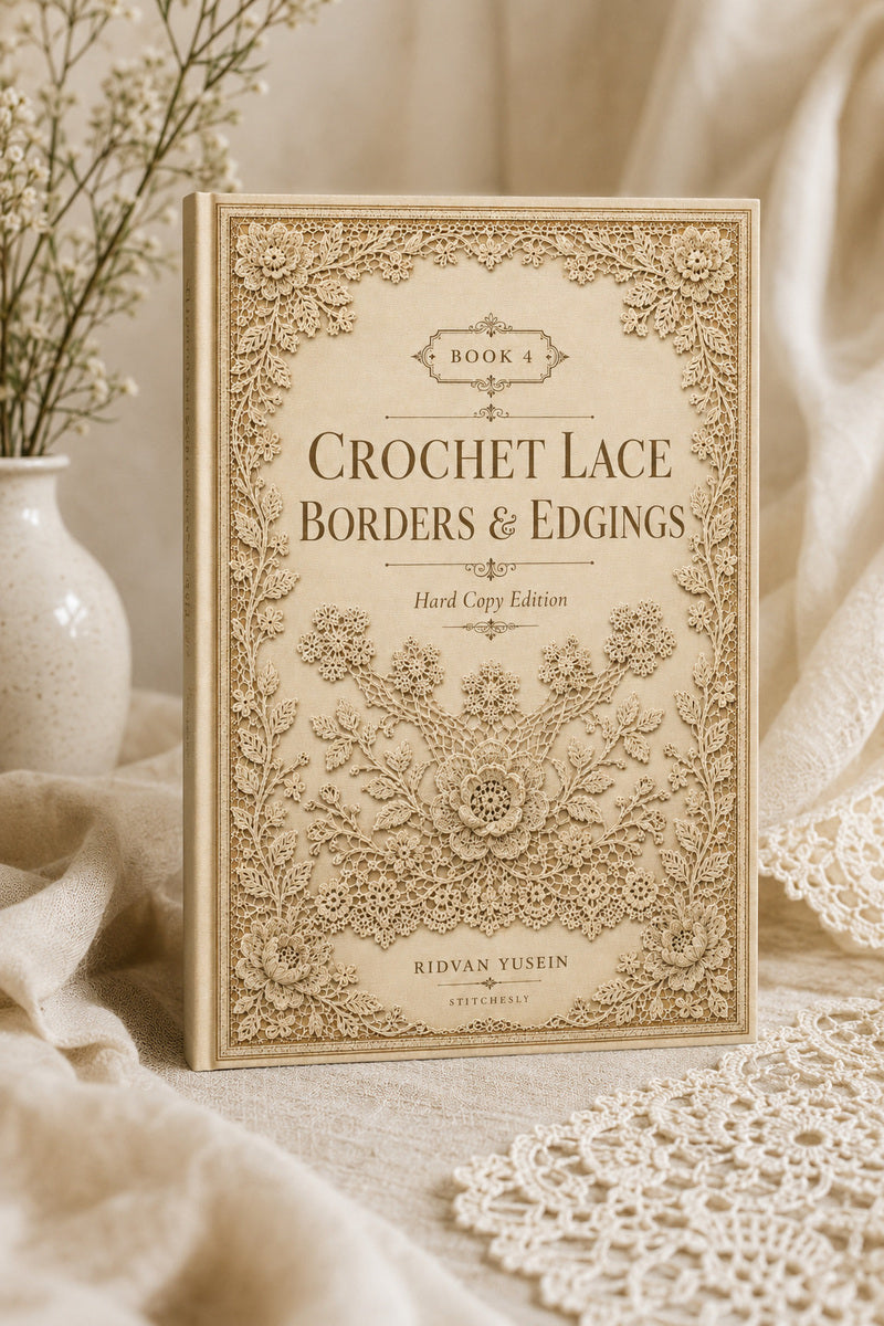 Book 10 Crochet Lace Borders And Edgings 4 Book 02 from Crochet Lace Borders & Edgings Book 4, a digital embroidery design reference for machine embroidery designs, embroidery patterns and border and edge embroidery.