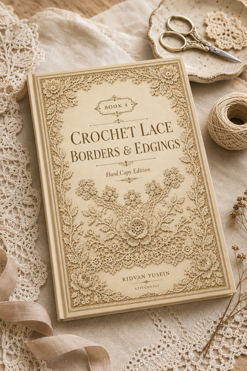 Book 10 Crochet Lace Borders And Edgings 4 Book 03 from Crochet Lace Borders & Edgings Book 4, a digital embroidery design reference for machine embroidery designs, embroidery patterns and border and edge embroidery.
