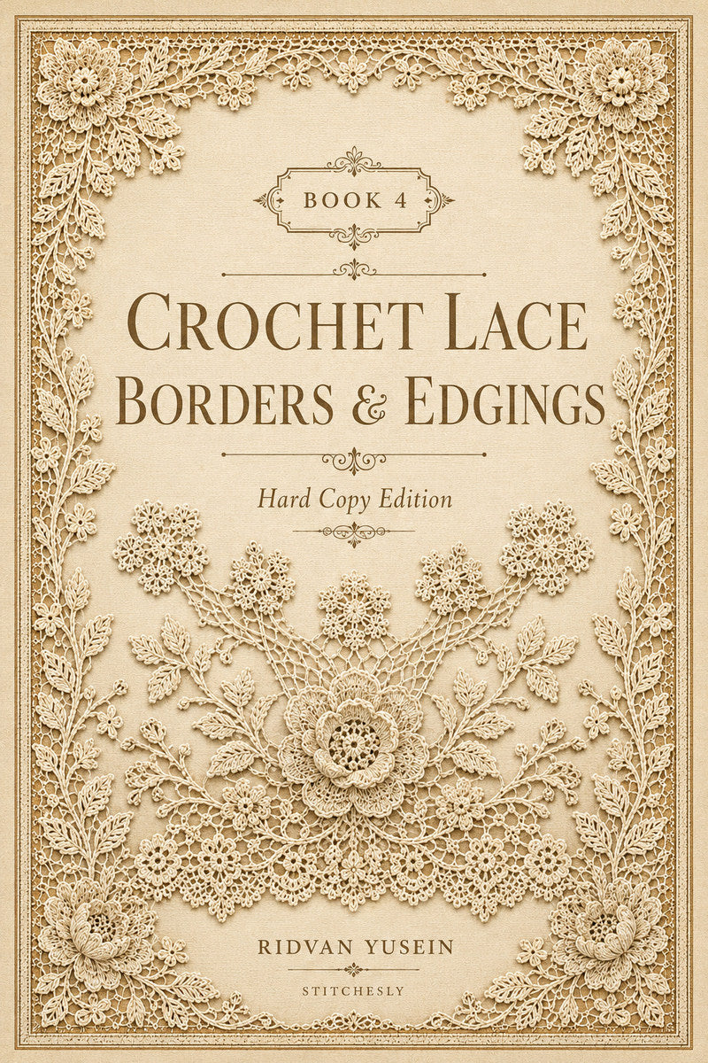 Book 10 Crochet Lace Borders And Edgings 4 Book from Crochet Lace Borders & Edgings Book 4, a digital embroidery design reference for machine embroidery designs, embroidery patterns and border and edge embroidery.