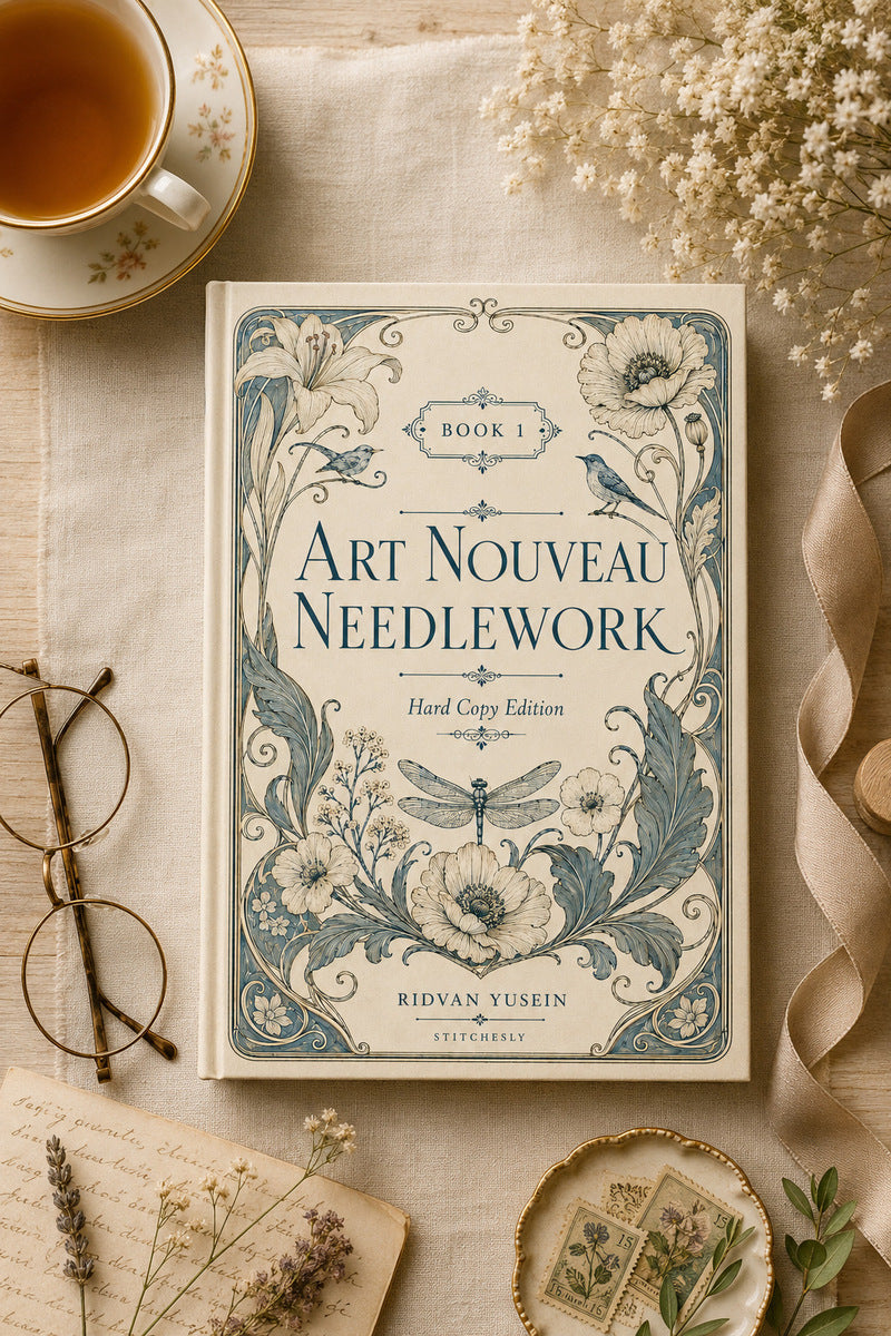 Book 11 Art Nouveau Needlework 1 Book 02 from Art Nouveau Needlework Book 1, a digital embroidery design reference for machine embroidery designs, embroidery patterns and embroidery design reference.