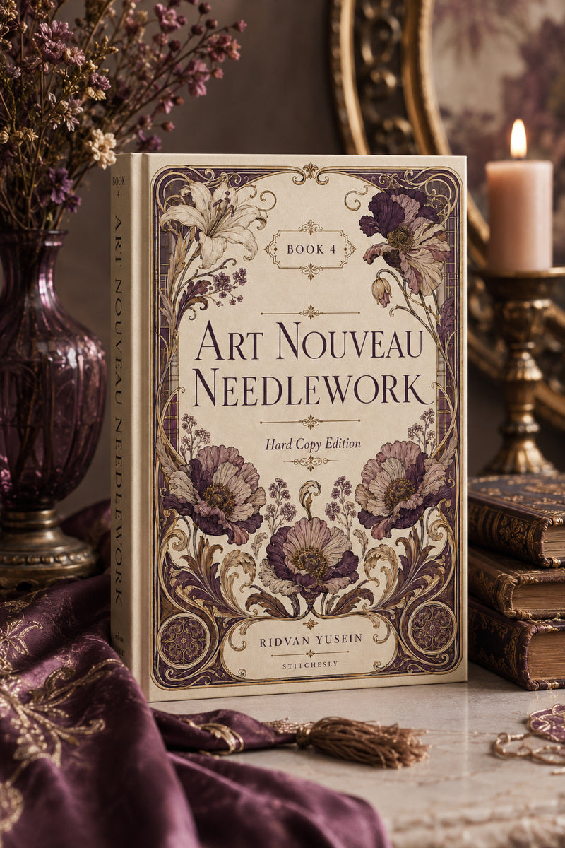 Book 11 Art Nouveau Needlework 4 Book 02 from Art Nouveau Needlework Book 4, a digital embroidery design reference for machine embroidery designs, embroidery patterns and embroidery design reference.