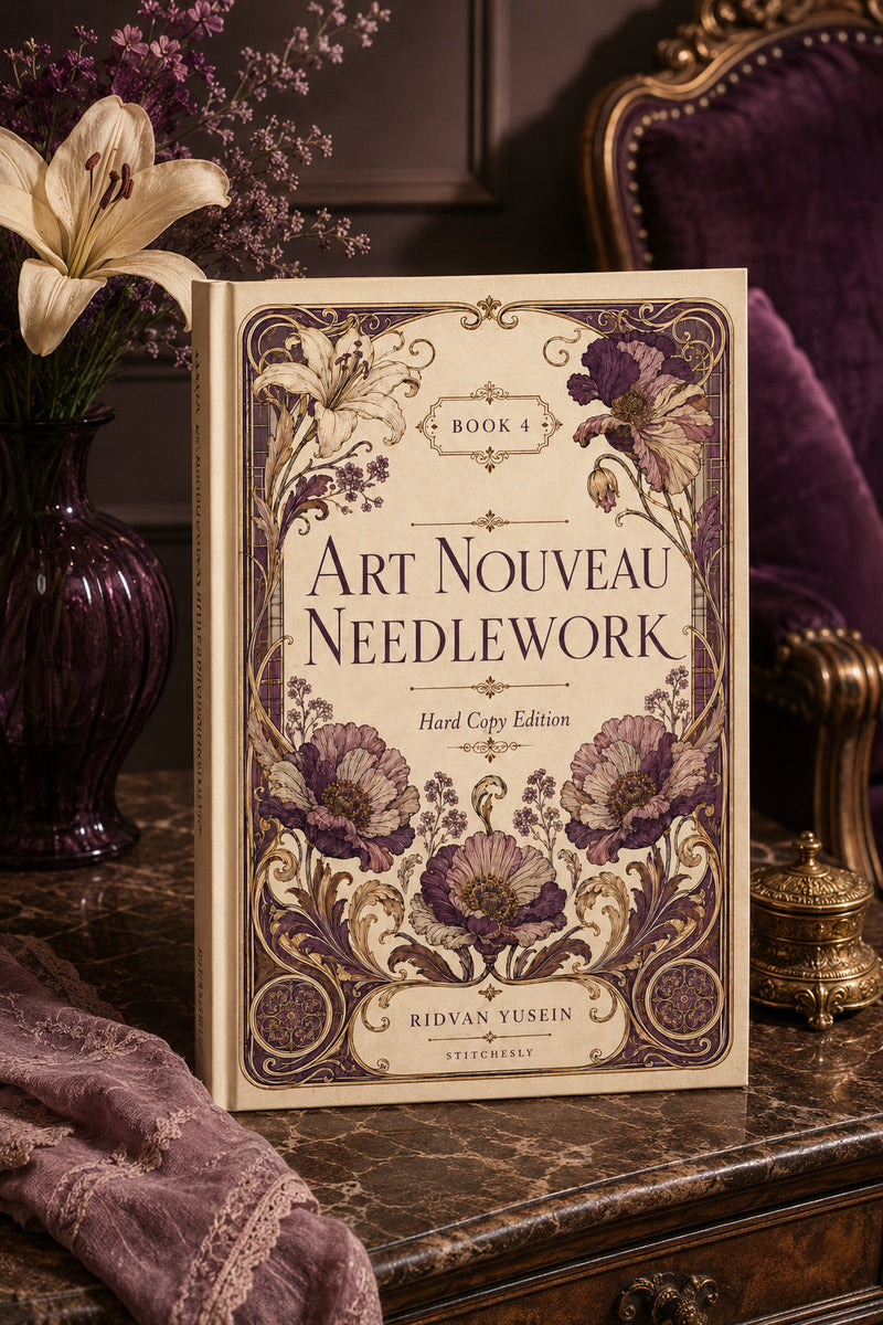 Book 11 Art Nouveau Needlework 4 Book from Art Nouveau Needlework Book 4, a digital embroidery design reference for machine embroidery designs, embroidery patterns and embroidery design reference.