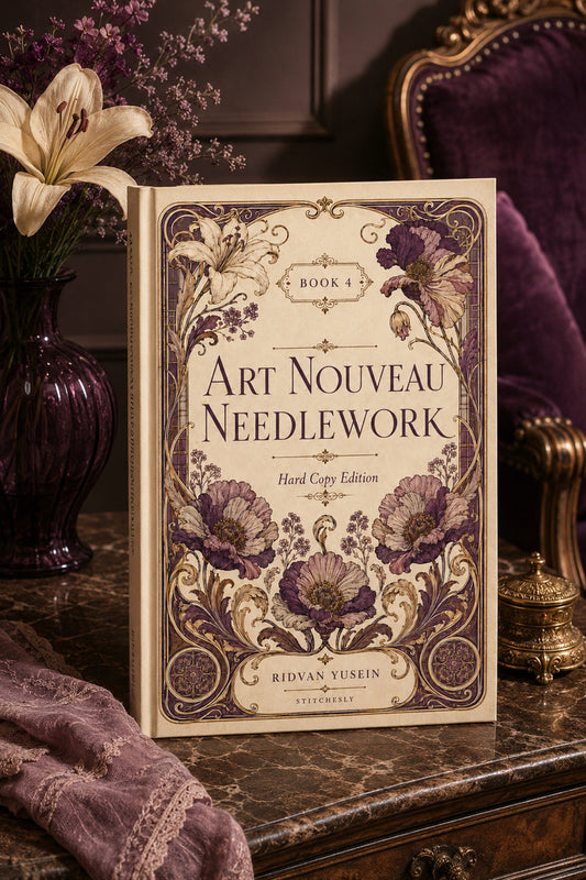Book 11 Art Nouveau Needlework 4 Book from Art Nouveau Needlework Book 4, a digital embroidery design reference for machine embroidery designs, embroidery patterns and embroidery design reference.
