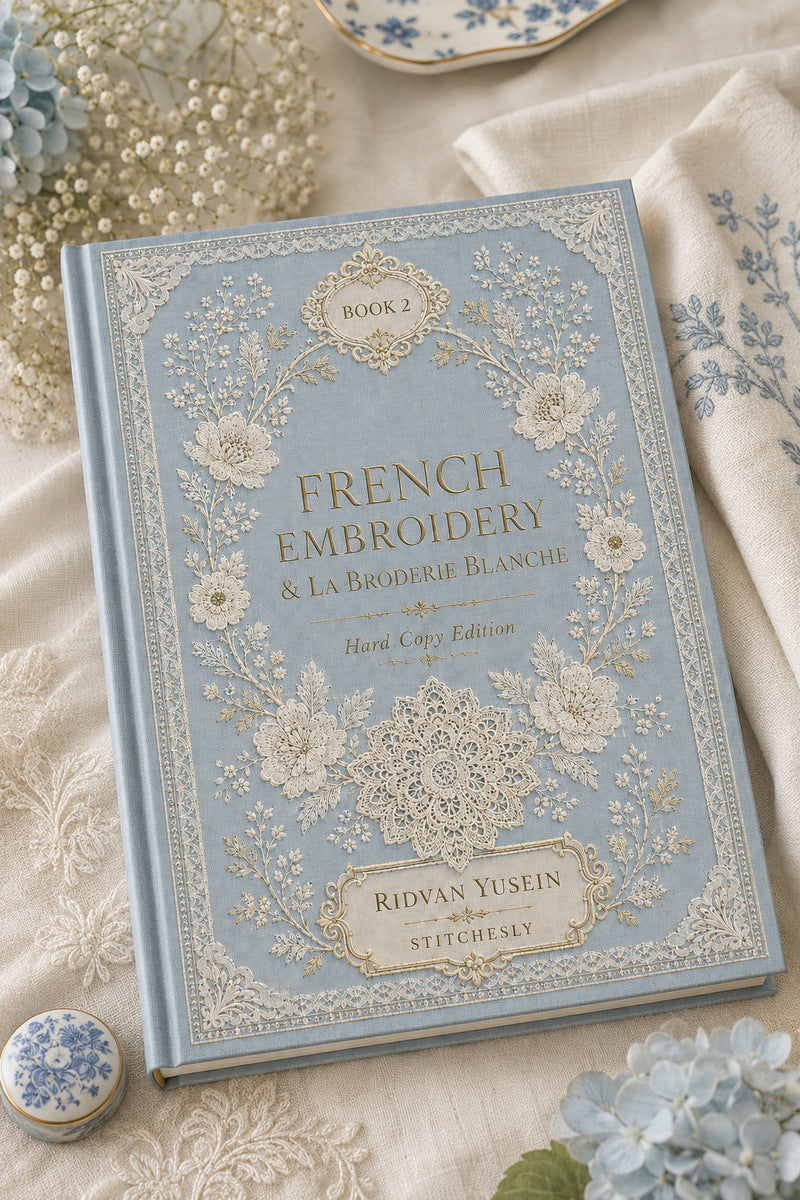 Book 15 French Embroidery And La Broderie Blanche 2 Book 02 from French Embroidery & La Broderie Blanche Book 2, a digital embroidery design reference for machine embroidery designs, embroidery patterns and lace and broderie details.