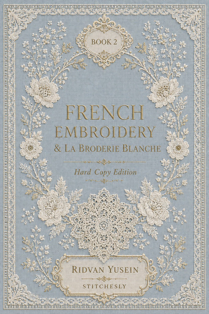 Book 15 French Embroidery And La Broderie Blanche 2 Book from French Embroidery & La Broderie Blanche Book 2, a digital embroidery design reference for machine embroidery designs, embroidery patterns and lace and broderie details.