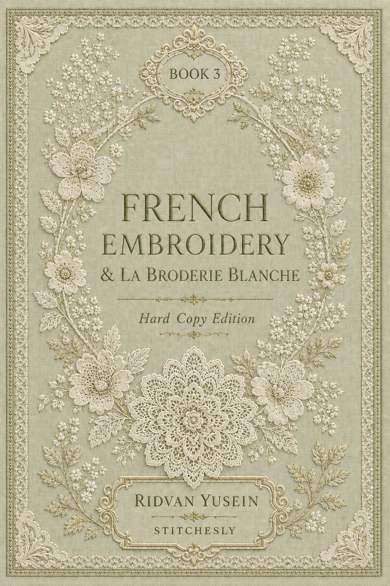Book 15 French Embroidery And La Broderie Blanche 3 Book 02 from French Embroidery & La Broderie Blanche Book 3, a digital embroidery design reference for machine embroidery designs, embroidery patterns and lace and broderie details.