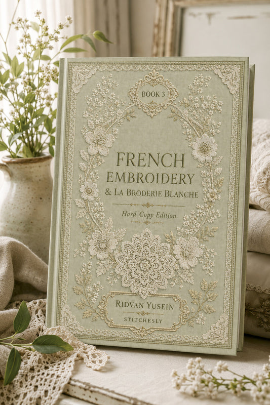 Book 15 French Embroidery And La Broderie Blanche 3 Book from French Embroidery & La Broderie Blanche Book 3, a digital embroidery design reference for machine embroidery designs, embroidery patterns and lace and broderie details.