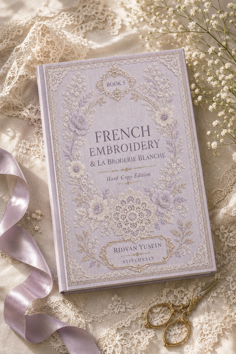 Book 15 French Embroidery And La Broderie Blanche 5 Book from French Embroidery & La Broderie Blanche Book 5, a digital embroidery design reference for machine embroidery designs, embroidery patterns and lace and broderie details.