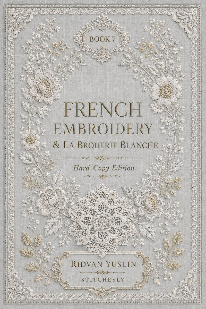 Book 15 French Embroidery And La Broderie Blanche 7 Book from French Embroidery & La Broderie Blanche Book 7, a digital embroidery design reference for machine embroidery designs, embroidery patterns and lace and broderie details.