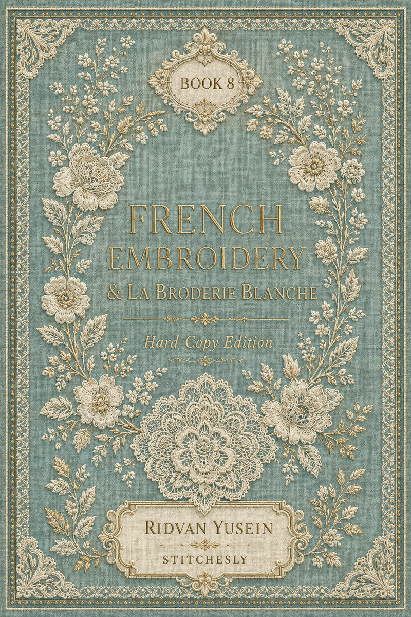 Book 15 French Embroidery And La Broderie Blanche 8 Book from French Embroidery & La Broderie Blanche Book 8, a digital embroidery design reference for machine embroidery designs, embroidery patterns and lace and broderie details.