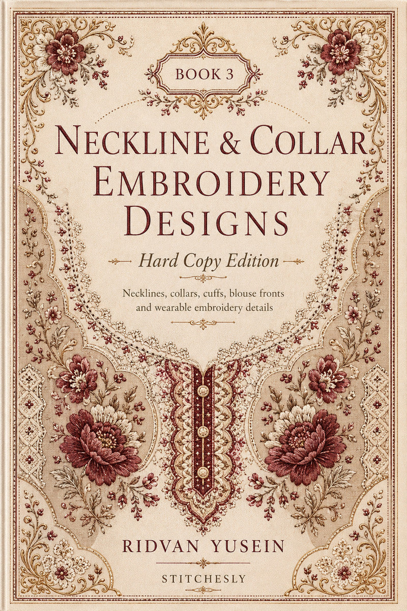 Book 8 Neckline And Collar Embroidery Designs 3 Book 02 from Neckline & Collar Embroidery Designs Book 3, a digital embroidery design reference for machine embroidery designs, embroidery patterns and garment placement ideas.