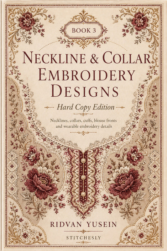 Book 8 Neckline And Collar Embroidery Designs 3 Book 02 from Neckline & Collar Embroidery Designs Book 3, a digital embroidery design reference for machine embroidery designs, embroidery patterns and garment placement ideas.