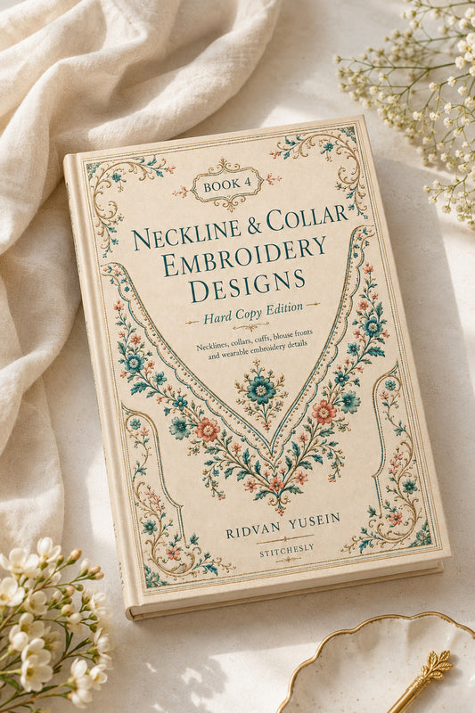 Book 8 Neckline And Collar Embroidery Designs 4 Book 02 from Neckline & Collar Embroidery Designs Book 4, a digital embroidery design reference for machine embroidery designs, embroidery patterns and garment placement ideas.