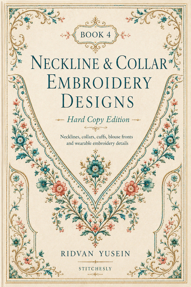 Book 8 Neckline And Collar Embroidery Designs 4 Book 03 from Neckline & Collar Embroidery Designs Book 4, a digital embroidery design reference for machine embroidery designs, embroidery patterns and garment placement ideas.