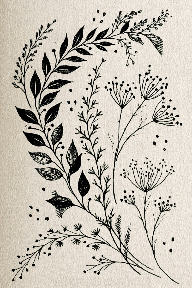Botanical Border And Filler System from Botanical Sprig Library Book 10, a digital embroidery design reference for machine embroidery designs, embroidery patterns and border and edge embroidery.