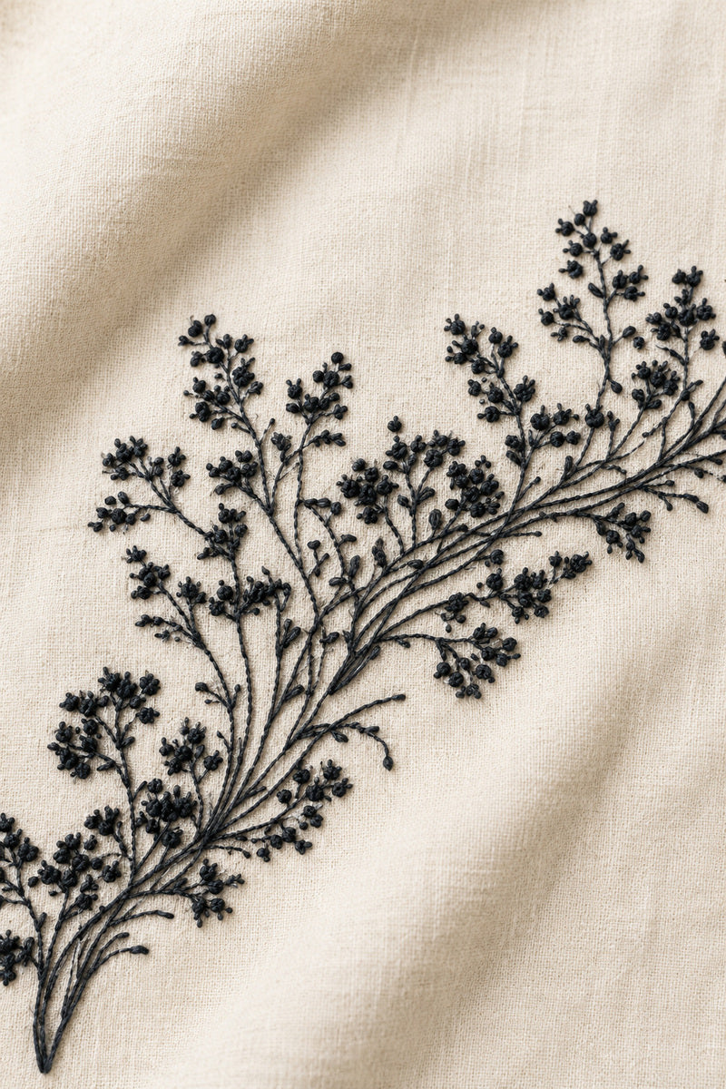 Botanical Borders 1 from Botanical Embroidery Designs Book 1, a digital embroidery design reference for machine embroidery designs, embroidery patterns and border and edge embroidery.