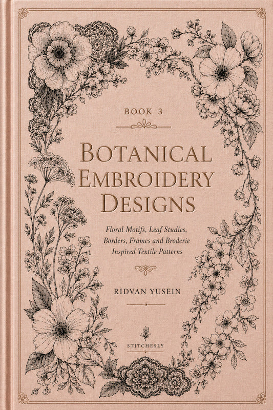 Botanical Embroidery Designs 3 Book from Botanical Embroidery Designs Book 3, a digital embroidery design reference for machine embroidery designs, embroidery patterns and botanical and floral embroidery.