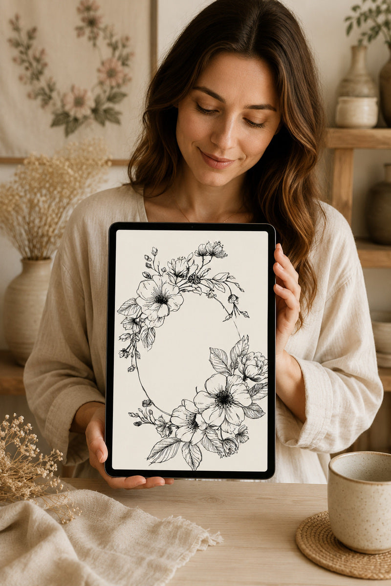 Botanical Embroidery Designs Book from Botanical Embroidery Designs Book 2, a digital embroidery design reference for machine embroidery designs, embroidery patterns and botanical and floral embroidery.