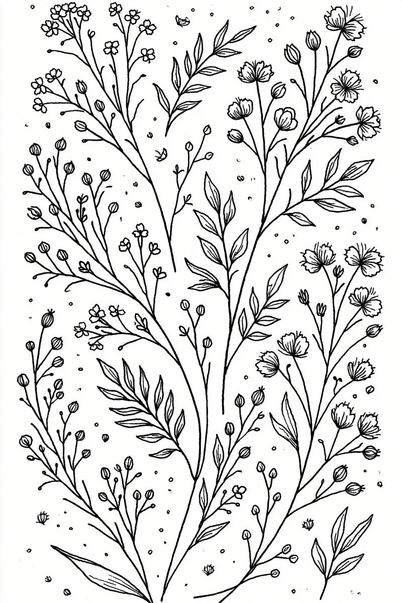Botanical Filler Scatter System Botanical from Botanical Sprig Library Book 8, a digital embroidery design reference for machine embroidery designs, embroidery patterns and small motif and accent designs.
