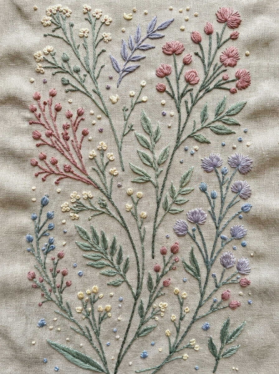 Botanical Filler Scatter System Botanical from Botanical Sprig Library Book 8, a digital embroidery design reference for machine embroidery designs, embroidery patterns and small motif and accent designs.