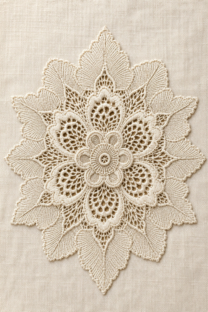 Botanical Medallions 1 from Botanical Embroidery Designs Book 1, a digital embroidery design reference for machine embroidery designs, embroidery patterns and botanical and floral embroidery.