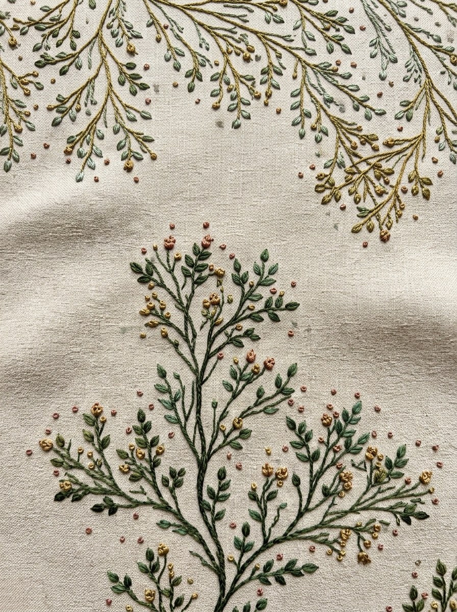 Digital PDF embroidery design bundle cover preview for Botanical Garden Archive Bundle 4, featuring curated embroidery patterns, motif library references and textile design… - preview 16
