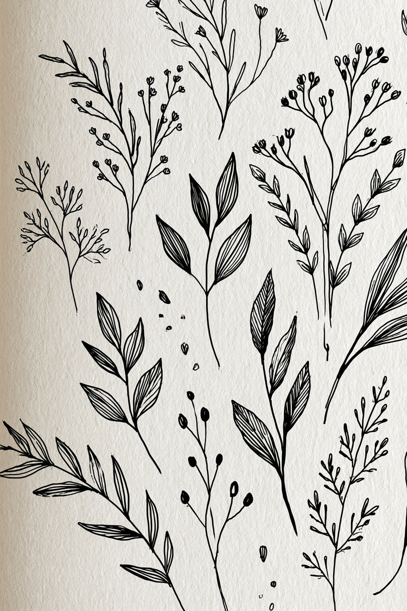 Botanical Sprig Embroidery Pattern Book 02 from Botanical Sprig Library Book 6, a digital embroidery design reference for machine embroidery designs, embroidery patterns and small motif and accent designs.