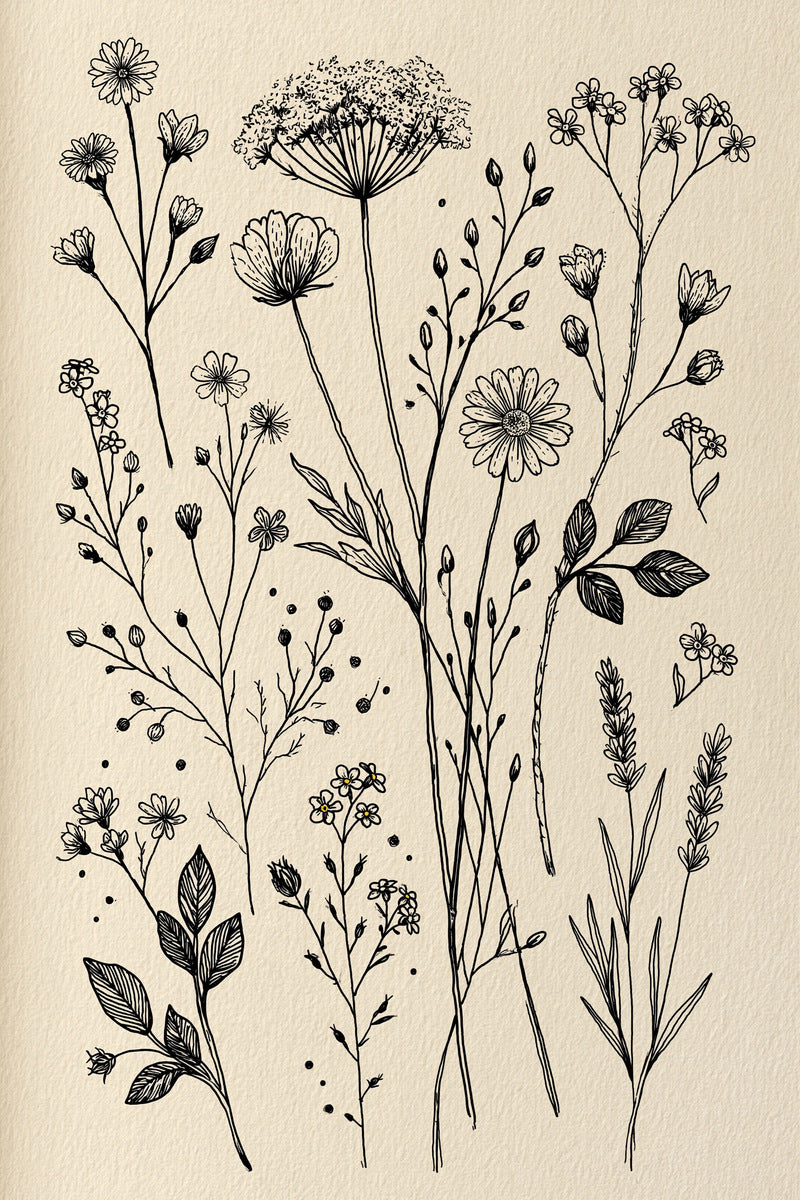 Botanical Sprig Embroidery Pattern Book 03 from Botanical Sprig Library Book 4, a digital embroidery design reference for machine embroidery designs, embroidery patterns and small motif and accent designs.