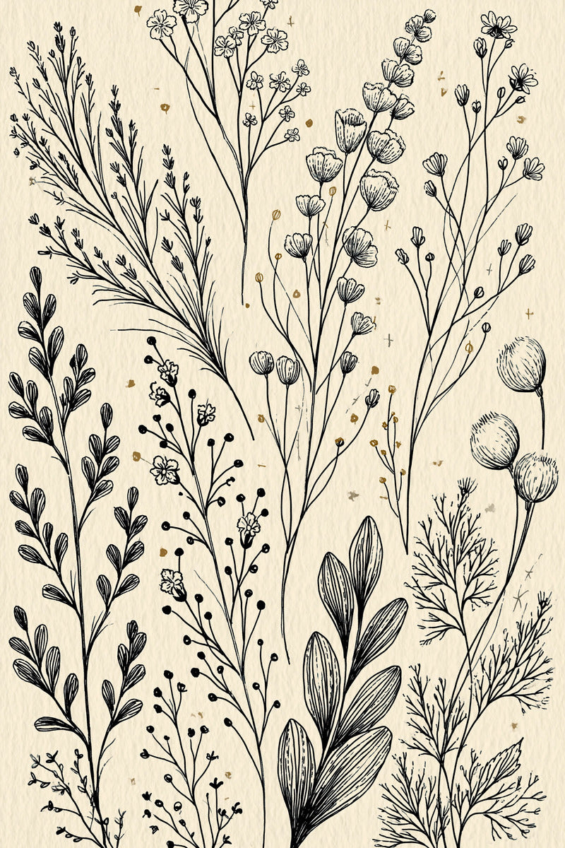 Botanical Sprig Embroidery Pattern Book 03 from Botanical Sprig Library Book 8, a digital embroidery design reference for machine embroidery designs, embroidery patterns and small motif and accent designs.