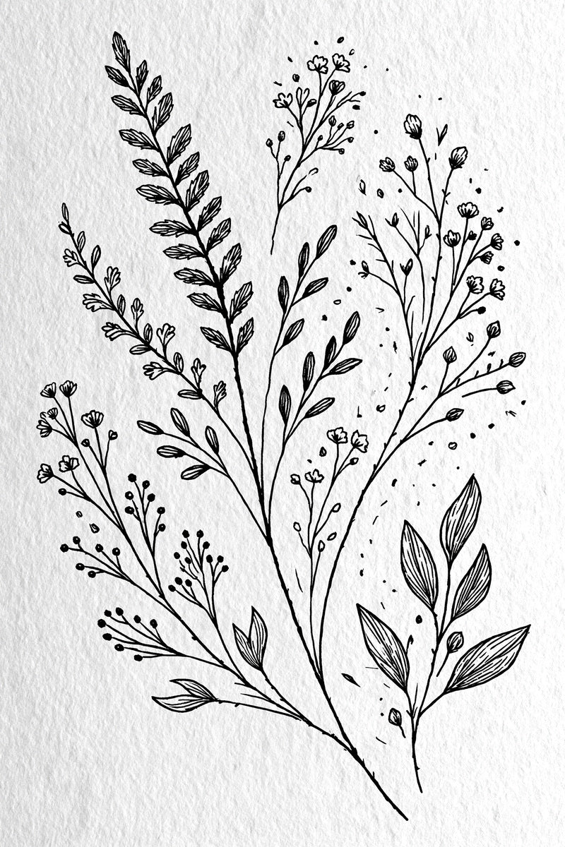 Botanical Sprig Embroidery Pattern Book 04 from Botanical Sprig Library Book 4, a digital embroidery design reference for machine embroidery designs, embroidery patterns and small motif and accent designs.