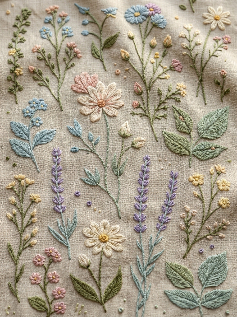 Botanical Sprig Embroidery Pattern Book 2 from Botanical Sprig Library Book 9, a digital embroidery design reference for machine embroidery designs, embroidery patterns and small motif and accent designs.