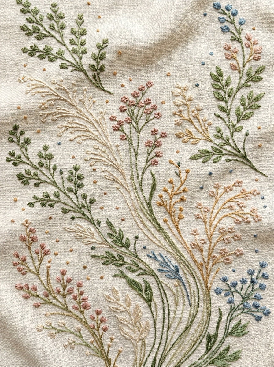 Botanical Sprig Embroidery Pattern Book 2 from Botanical Sprig Library Book 2, a digital embroidery design reference for machine embroidery designs, embroidery patterns and small motif and accent designs.
