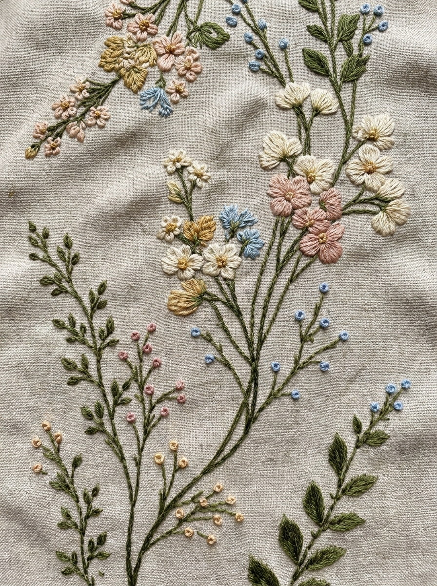 Botanical Sprig Embroidery Pattern Book 3 from Botanical Sprig Library Book 1, a digital embroidery design reference for machine embroidery designs, embroidery patterns and small motif and accent designs.