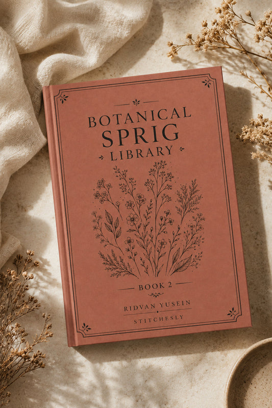 Botanical Sprig Library 2 Book 03 from Botanical Sprig Library Book 2, a digital embroidery design reference for machine embroidery designs, embroidery patterns and small motif and accent designs.