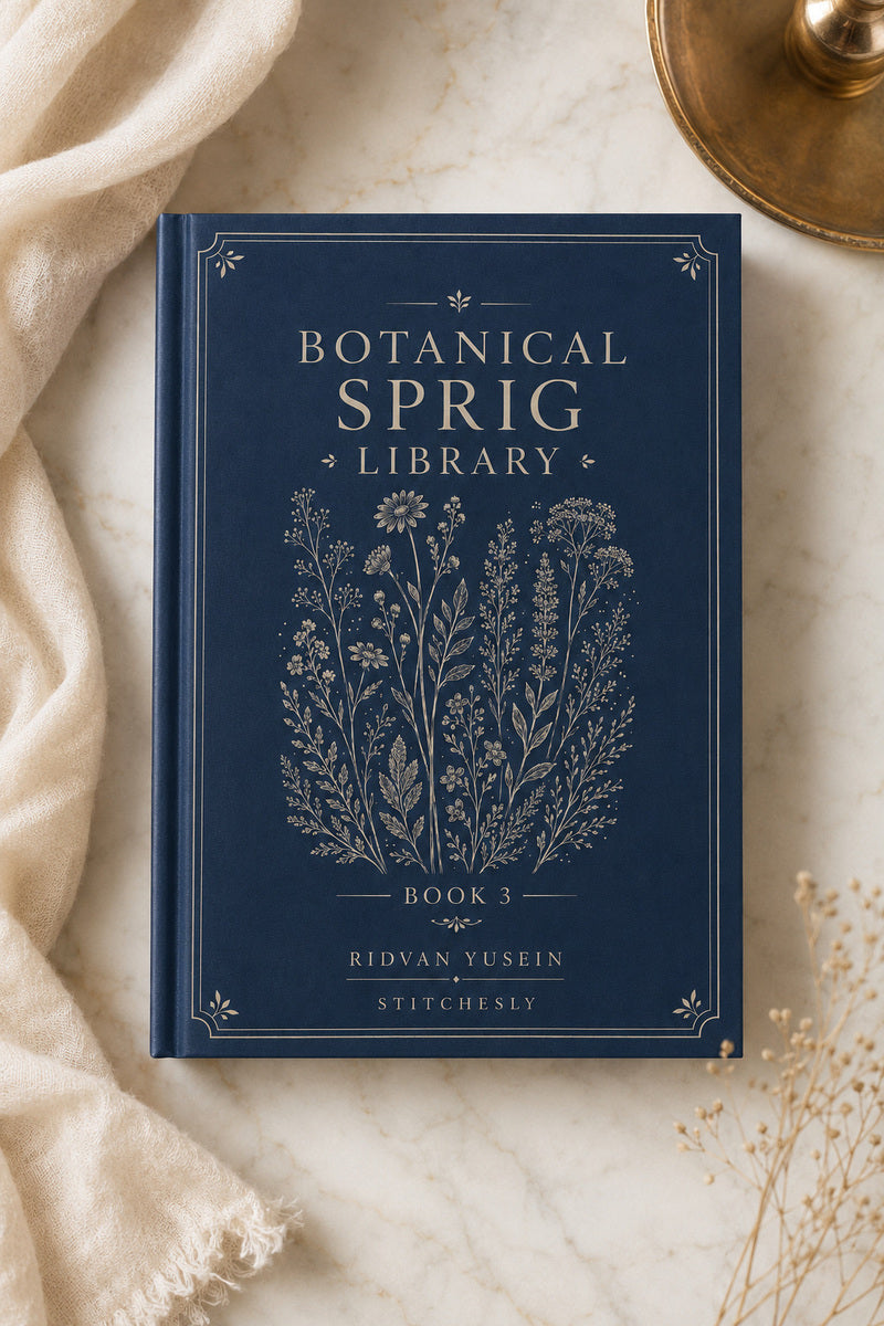 Botanical Sprig Library 3 Book 02 from Botanical Sprig Library Book 3, a digital embroidery design reference for machine embroidery designs, embroidery patterns and small motif and accent designs.