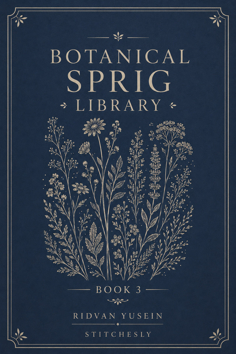 Botanical Sprig Library 3 Book 03 from Botanical Sprig Library Book 3, a digital embroidery design reference for machine embroidery designs, embroidery patterns and small motif and accent designs.