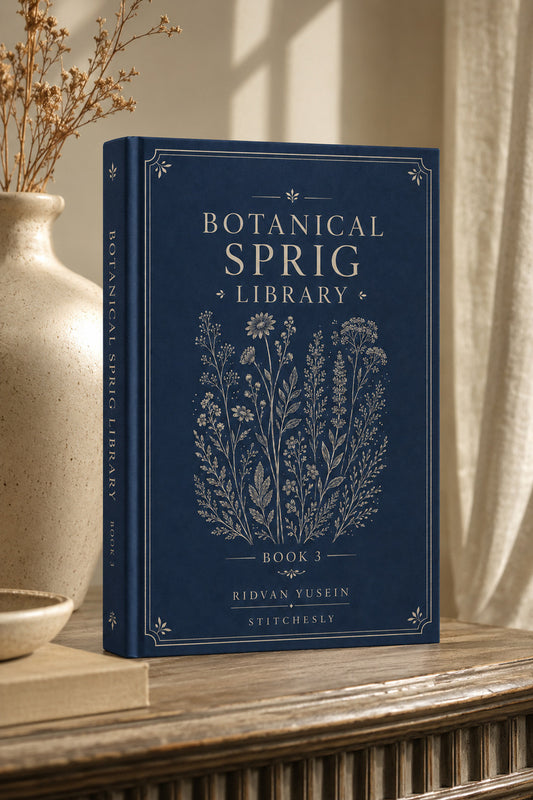Botanical Sprig Library 3 Book from Botanical Sprig Library Book 3, a digital embroidery design reference for machine embroidery designs, embroidery patterns and small motif and accent designs.