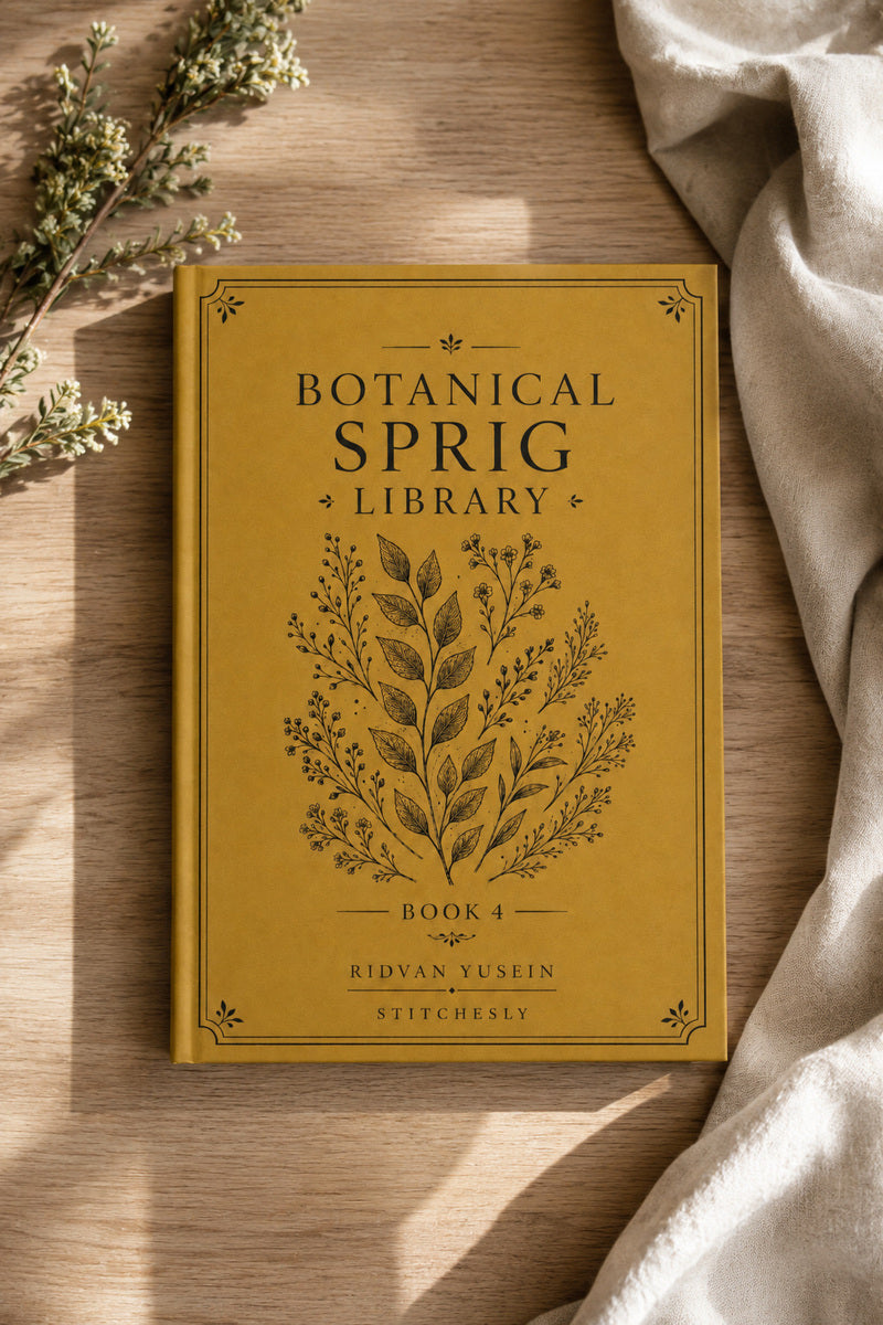 Botanical Sprig Library 4 Book 02 from Botanical Sprig Library Book 4, a digital embroidery design reference for machine embroidery designs, embroidery patterns and small motif and accent designs.