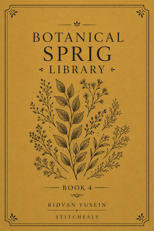 Botanical Sprig Library 4 Book 03 from Botanical Sprig Library Book 4, a digital embroidery design reference for machine embroidery designs, embroidery patterns and small motif and accent designs.