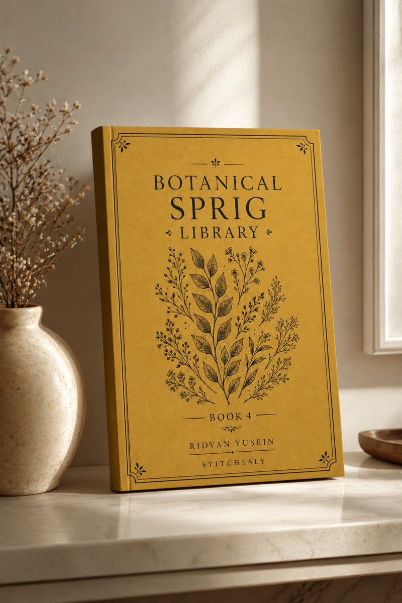 Botanical Sprig Library 4 Book from Botanical Sprig Library Book 4, a digital embroidery design reference for machine embroidery designs, embroidery patterns and small motif and accent designs.