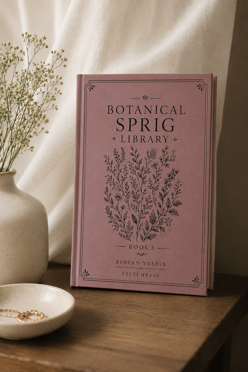 Botanical Sprig Library 5 Book 02 from Botanical Sprig Library Book 5, a digital embroidery design reference for machine embroidery designs, embroidery patterns and small motif and accent designs.