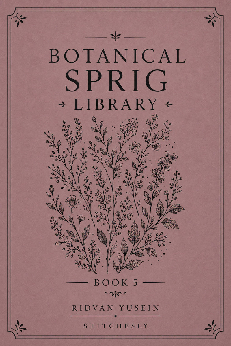 Botanical Sprig Library 5 Book 03 from Botanical Sprig Library Book 5, a digital embroidery design reference for machine embroidery designs, embroidery patterns and small motif and accent designs.