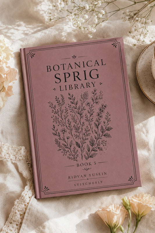 Botanical Sprig Library 5 Book from Botanical Sprig Library Book 5, a digital embroidery design reference for machine embroidery designs, embroidery patterns and small motif and accent designs.