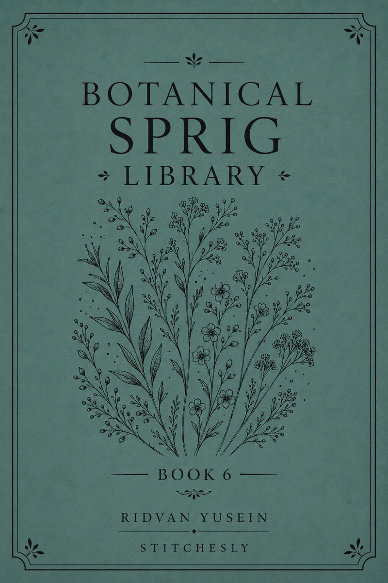 Botanical Sprig Library 6 Book 03 from Botanical Sprig Library Book 6, a digital embroidery design reference for machine embroidery designs, embroidery patterns and small motif and accent designs.