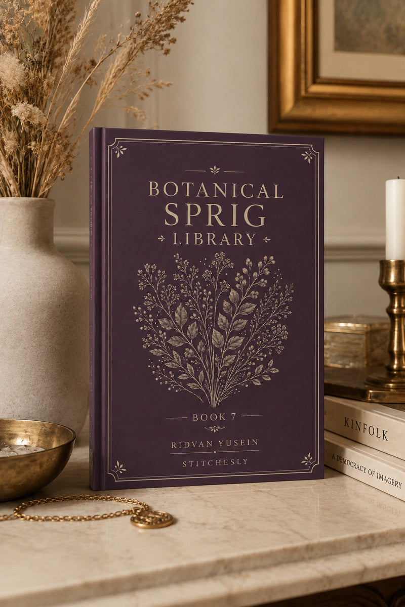 Botanical Sprig Library 7 Book 02 from Botanical Sprig Library Book 7, a digital embroidery design reference for machine embroidery designs, embroidery patterns and small motif and accent designs.
